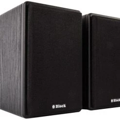 Block S-10 /Paar Klein-/Regallautsprecher Mattschwarz
