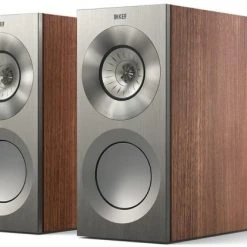 KEF Reference 1 Meta /Paar Klein-/Regallautsprecher Satin Walnuss/silber