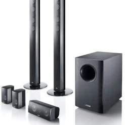 Canton Movie 1050.2 5.1 A/V-Lautsprechersystem Mit Aktiv-Subwoofer Schwarz Eloxiert
