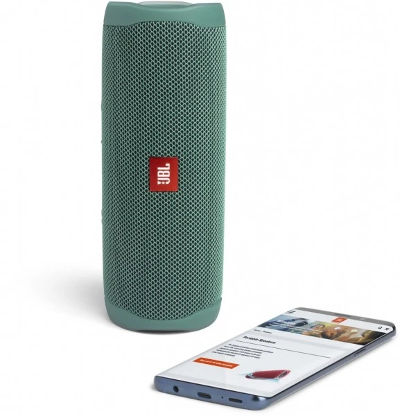 JBL Flip 5 Eco Bluetooth-Lautsprecher Grün 7 JBL Flip 5 Eco Bluetooth-Lautsprecher Grün – Bild 5