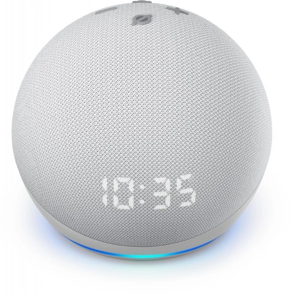 Amazon Echo Dot (4. Gen.) Mit Uhr Weiß 4 Amazon Echo Dot (4. Gen.) Mit Uhr Weiß – Bild 2