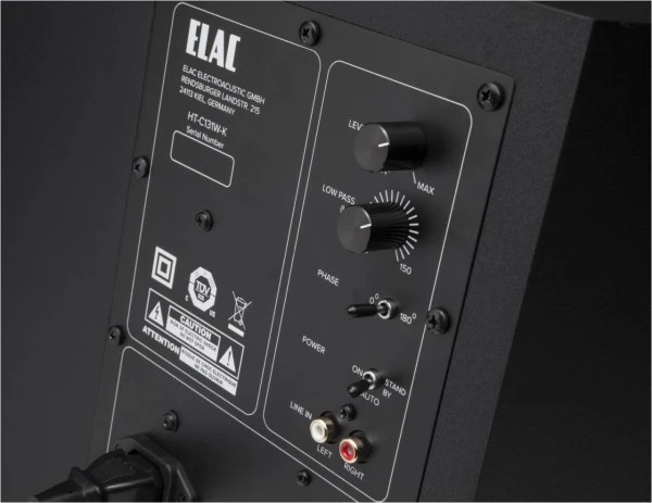 Elac Cinema 5.2 5.1 A/V-Lautsprechersystem Mit Aktiv-Subwoofer Schwarz 5 Elac Cinema 5.2 5.1 A/V-Lautsprechersystem Mit Aktiv-Subwoofer Schwarz – Bild 3