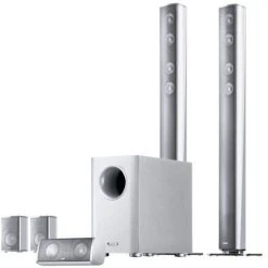 Canton Movie 1050.2 5.1 A/V-Lautsprechersystem Mit Aktiv-Subwoofer Silber Eloxiert