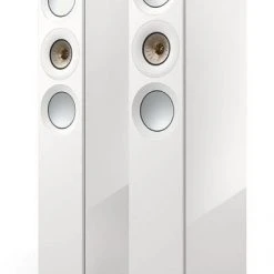 KEF Reference 3 Meta /Paar Stand-Lautsprecher Hochglanz Weiß/champagne