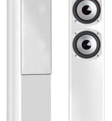 Quadral Chromium Style 6 /Stück Stand-Lautsprecher Weiss Hochglanz