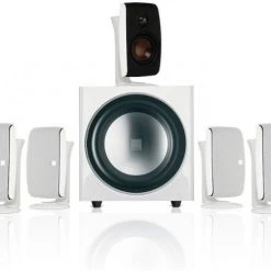 DALI Fazon Sat 5.1 SET Mit SUB E-9 F 5.1 A/V-Lautsprechersystem Mit Aktiv-Subwoofer Weiss Hochglanz