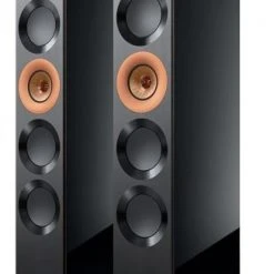 KEF Reference 5 Meta /Paar Stand-Lautsprecher Hochglanz Schwarz/kupfer