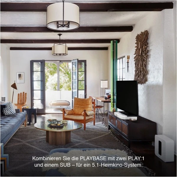 Sonos Playbase – Die Elegante Soundbase Für TV, Filme, Musik Und Mehr. Weiß 5 Sonos Playbase – Die Elegante Soundbase Für TV, Filme, Musik Und Mehr. Weiß – Bild 3
