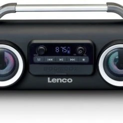 Lenco SPR-100BK Aktiver Multimedia-Lautsprecher Schwarz