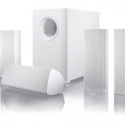 Canton Movie 365 5.1 A/V-Lautsprechersystem Mit Aktiv-Subwoofer Weiß